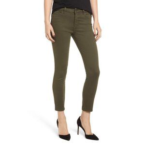DL1961 Florence Instasculpt ankle length jeans olive green